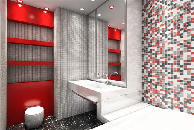 дизайн ванной комнаты в стиле модерн