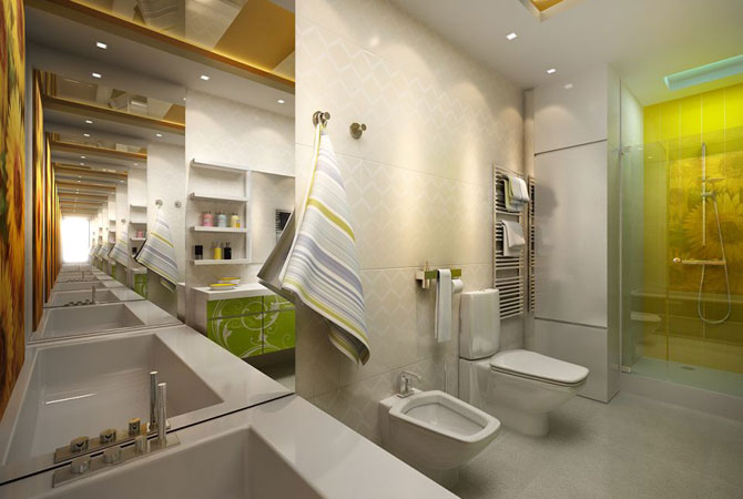 дизайн ванных и кухонных комнат
