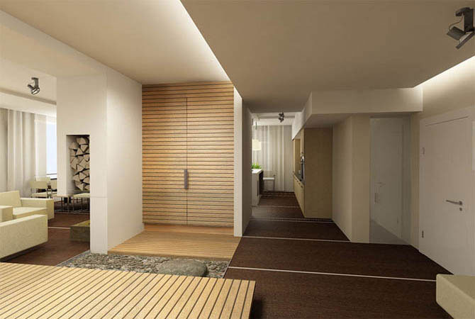 черно-белый дизайн комнат в общежитии