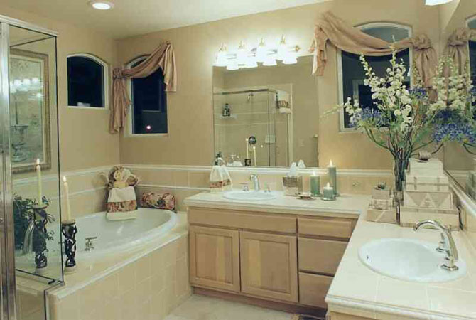дизайн отделки ванных комнат