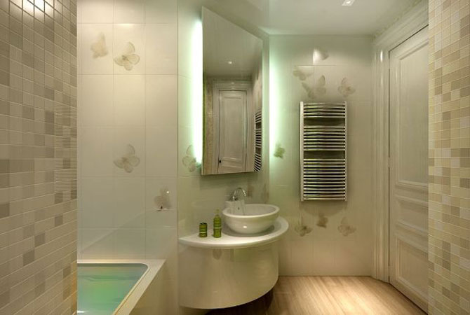 дизайн ремонта ванных комнат в стиле модерн